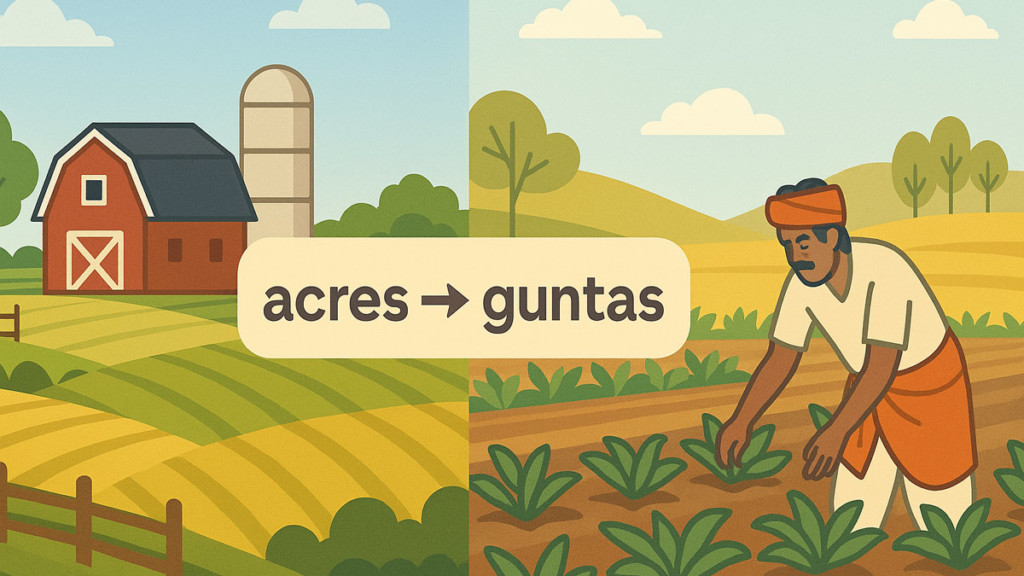 Acres to Guntas Calculator Online