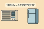 BTU/hr to Watts Online Calculator