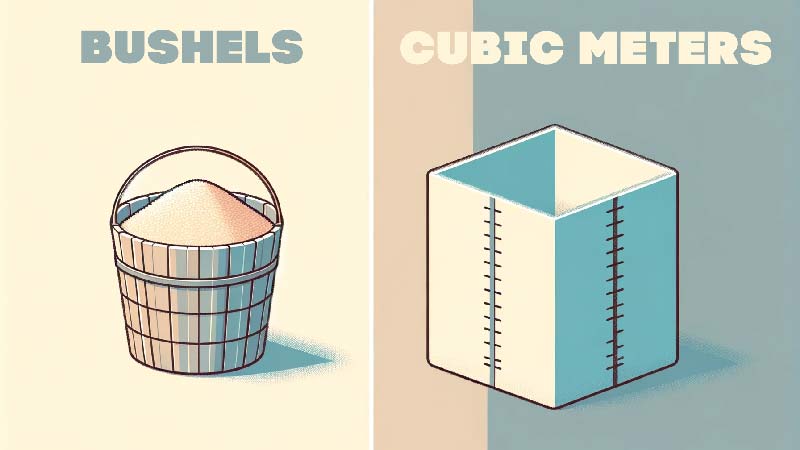 Bushels to Cubic Meters (bu to m3) Online Converter