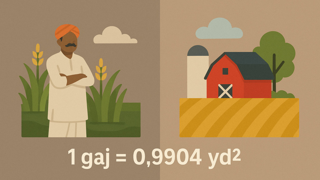 Gaj to Square Yards Online Calculator