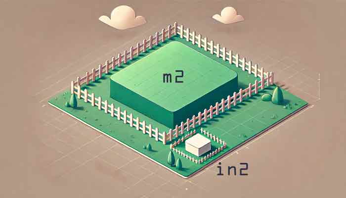 m2 zu in2 Online-Konverter - Quadratmeter in Quadratzoll