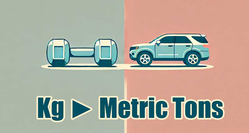 Kg to Metric Tons Online Converter