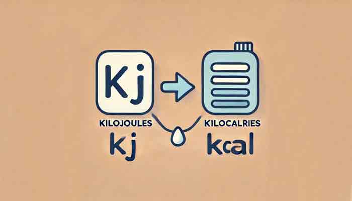 Convertisseur de Kilojoules en Kilocalories (kJ en kcal)