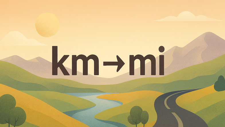 Převodník kilometrů na míle — km na mi