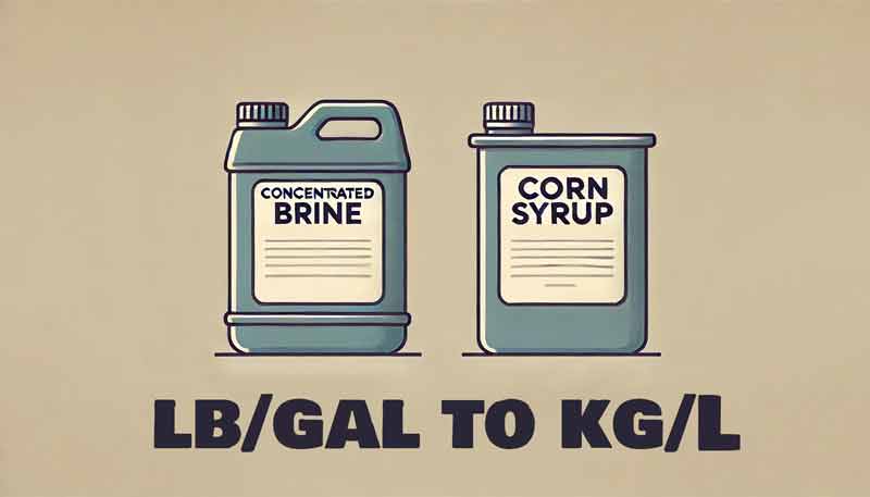 Konwerter lb/gal na kg/L - Funty/Galon na Kilogramy/Litr