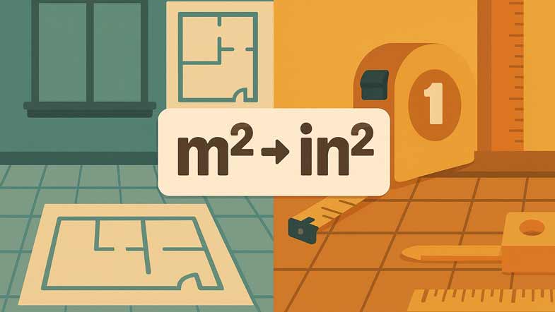 m² til in² Online Kalkulator – Kvadratmeter til Tommer