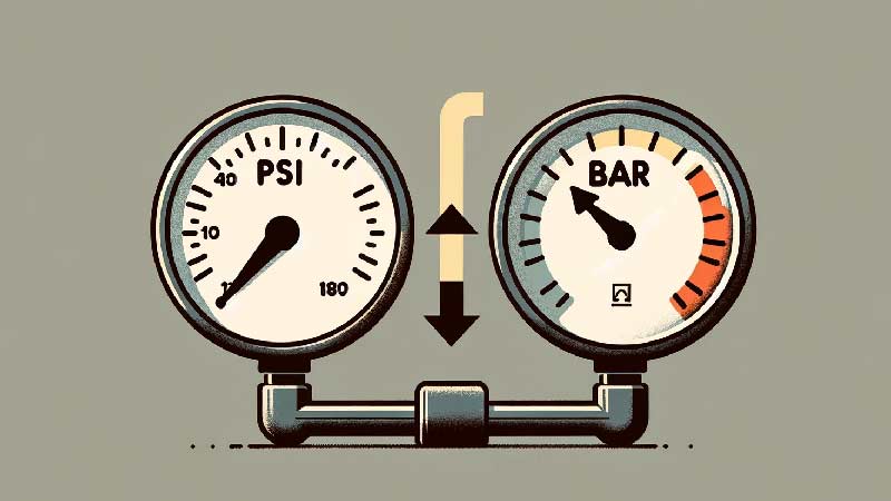 PSI na Bar Online Konwerter Ciśnienia