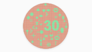 Profesionální test barvosleposti červeno-zelené (Ishiharův styl)