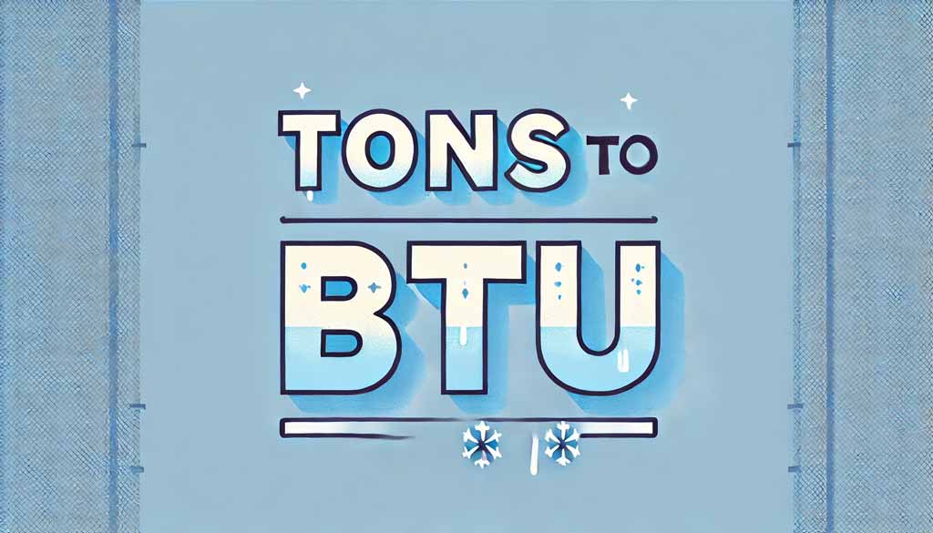 Convertisseur de Tonnes en BTU